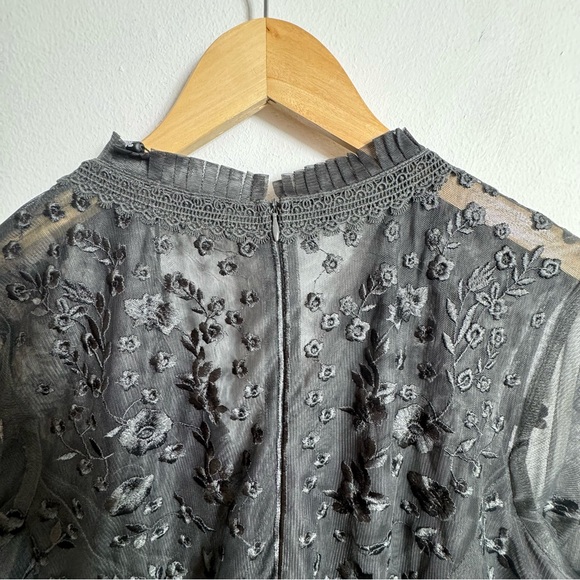 Tolani Cloudine Embroidered Lace Mesh Midi Fairy Goth Dress Size XXL NWT - Picture 8 of 12